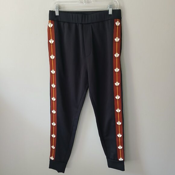 Dsquared2 Men's Size Small Jogger‎ Pants Loegoed Side 2 Pockets Ski Fit Black - Picture 1 of 15